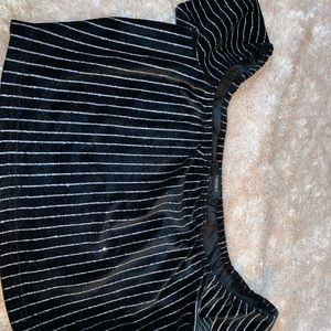 Off the shoulder crop top